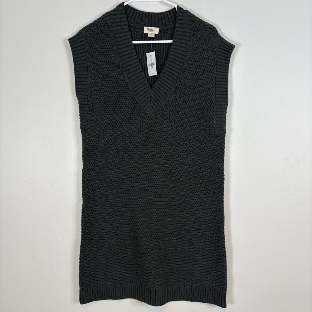 UpWest Sweater Dress Charcoal Gray Size Small